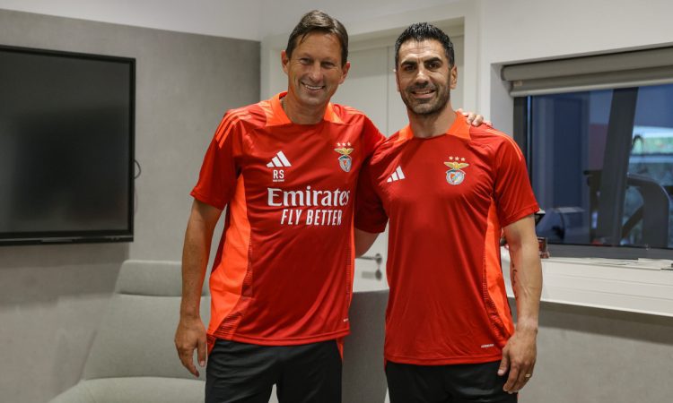 Roger Schmidt e Ricardo Rocha (Créditos: SL Benfica)