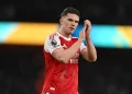 Viktor gyokeres agradece apoio durante jogo do arsenal